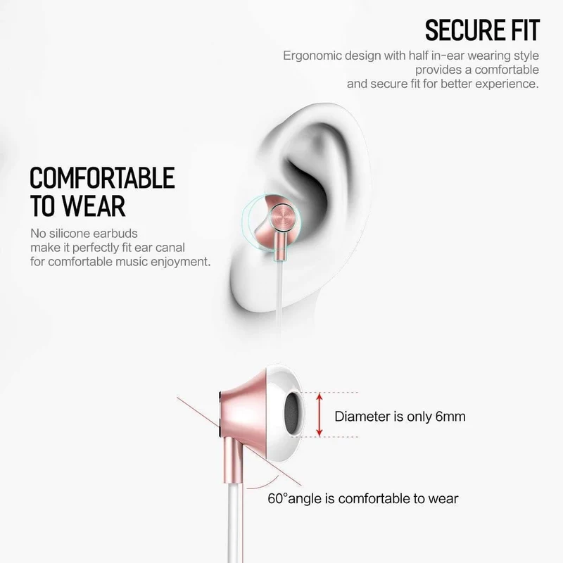 Rock In-Ear-Kopfhörer mit Mikrofon für Xiaomi Huawei 3.5 mm Metall-Kopfhörer Super Bass Headset mit Mikrofon-Ohrhörern