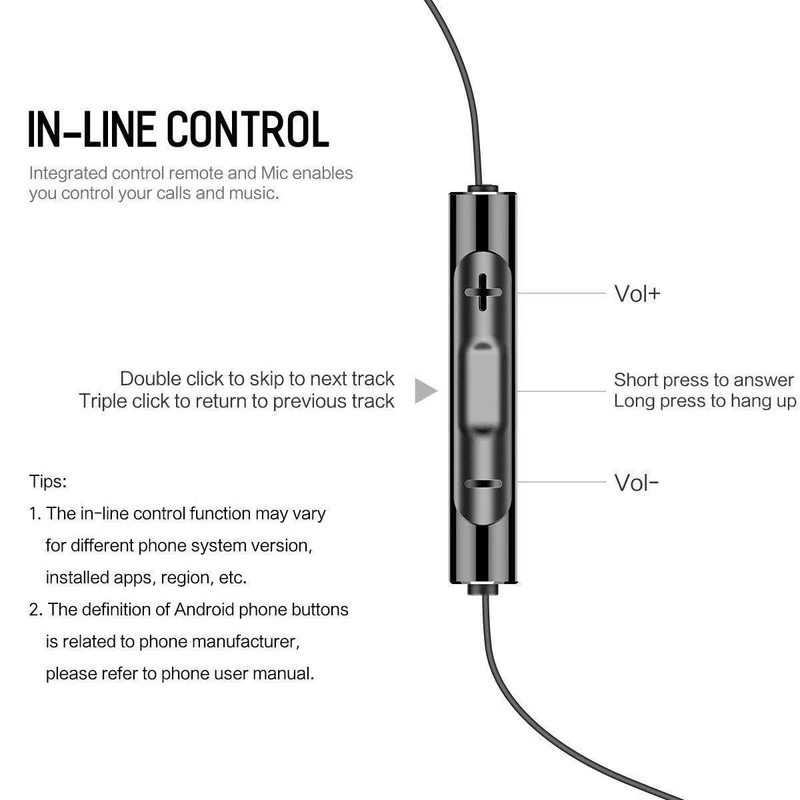 Rock In-Ear-Kopfhörer mit Mikrofon für Xiaomi Huawei 3.5 mm Metall-Kopfhörer Super Bass Headset mit Mikrofon-Ohrhörern