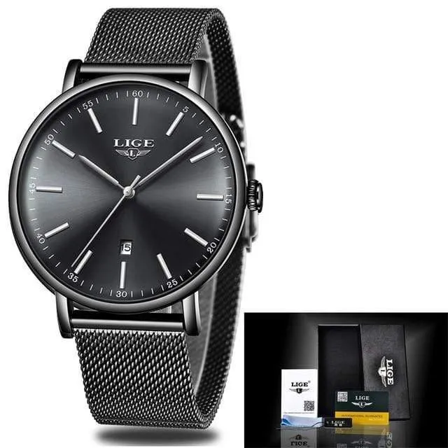 Damenuhren Top-Marke Luxus Wasserdichte Uhr Mode Damen Edelstahl Ultradünne Casual Armbanduhr Quarzuhr