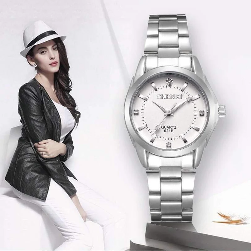 Uhr frauen quarzuhr frauen armbanduhren weiblichen kleid uhr xfcs relogio feminino