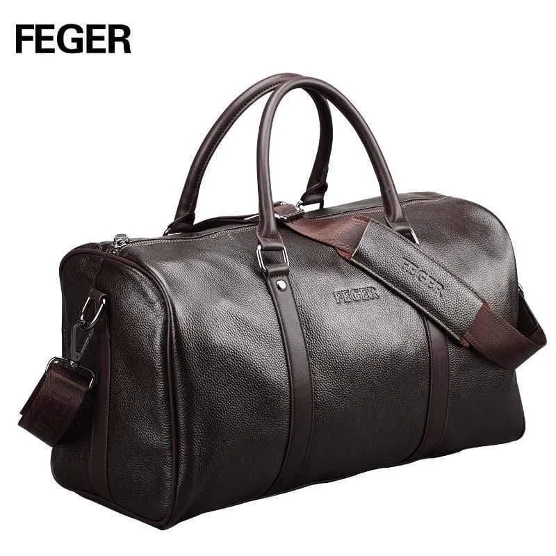 Mode extra große Wochenende Seesack große echtes Leder Business Männer Reisetasche beliebtes Design Seesack Handtasche