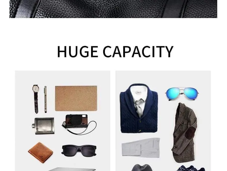 Mode extra große Wochenende Seesack große echtes Leder Business Männer Reisetasche beliebtes Design Seesack Handtasche