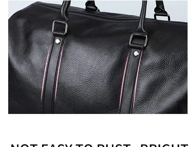 Mode extra große Wochenende Seesack große echtes Leder Business Männer Reisetasche beliebtes Design Seesack Handtasche