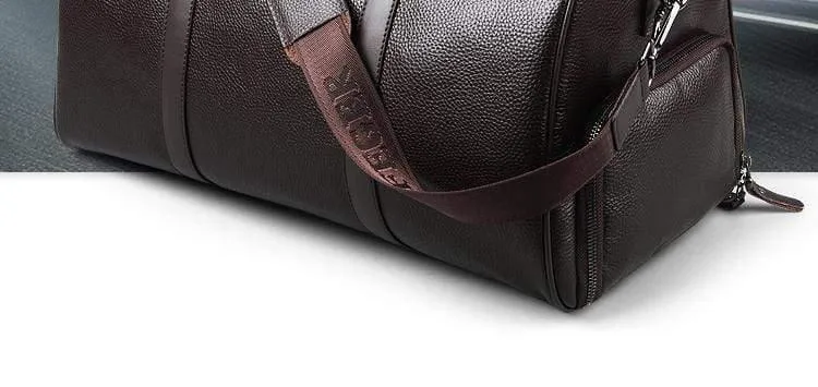 Mode extra große Wochenende Seesack große echtes Leder Business Männer Reisetasche beliebtes Design Seesack Handtasche