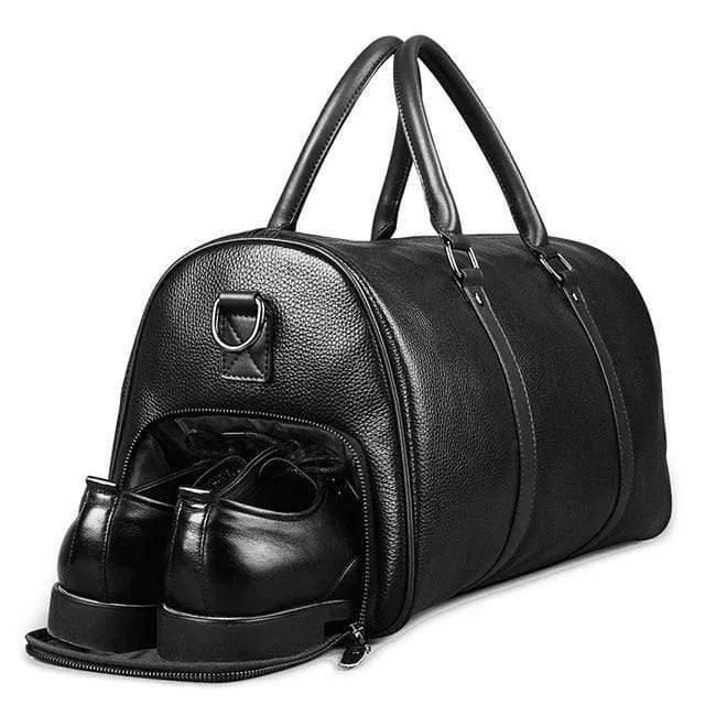 Mode extra große Wochenende Seesack große echtes Leder Business Männer Reisetasche beliebtes Design Seesack Handtasche