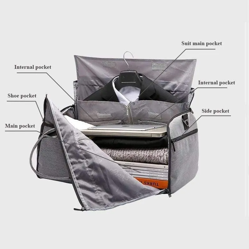 Lässig Reisetasche Anzug Lagerung tragbare wasserdichte Reisetasche trocken und nass Trennung Gepäcktasche