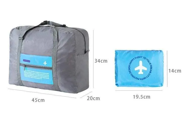 Mode wasserdichte reisetasche große kapazität tasche frauen nylon falttasche unisex gepäck reisetaschen