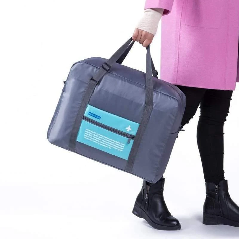 Mode wasserdichte reisetasche große kapazität tasche frauen nylon falttasche unisex gepäck reisetaschen