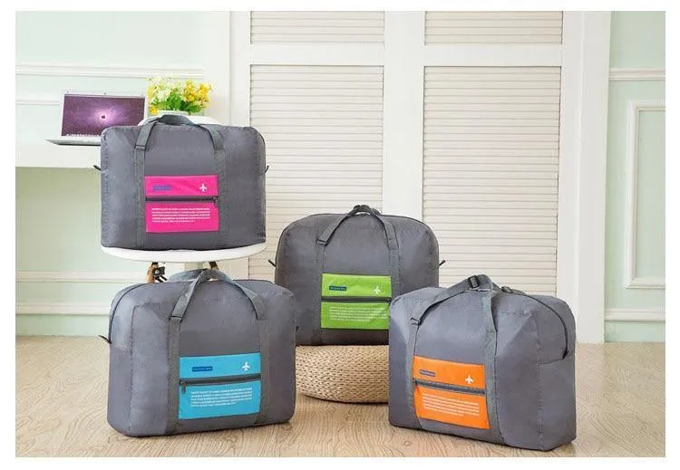Mode wasserdichte reisetasche große kapazität tasche frauen nylon falttasche unisex gepäck reisetaschen