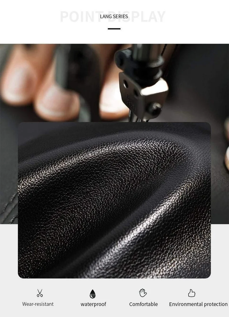 Herren schwarze Handtasche Reisetasche wasserdichtes Leder große Kapazität Travel Duffle Multifunktions Tote lässig Umhängetaschen