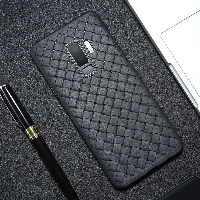 FLOVEME Hülle für Samsung Galaxy S9 Note 9, Luxus Gittergewebe, ultradünne, weiche Silikonhülle für Samsung S9 Plus S10 Plus S10 S10e