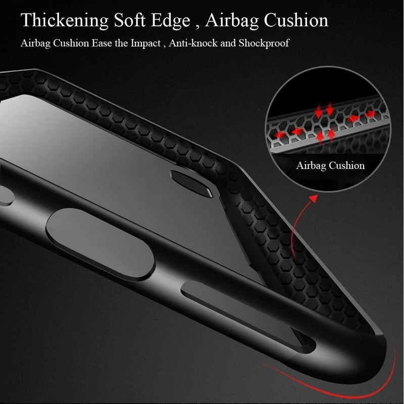 FLOVEME Handyhülle aus gehärtetem Glas für iPhone X 10, 0.7MM Schutzhüllen für iPhone 7 8 Plus 6 6s XS Max XR