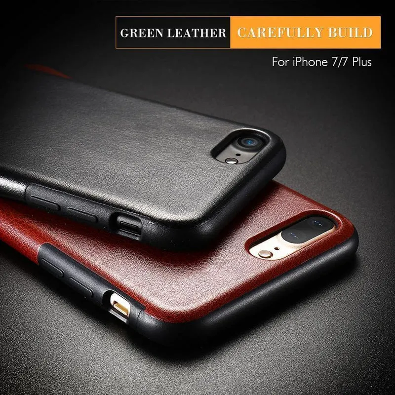 [Retro Crazy Horse Style] FLOVEME Leder-Handytasche für iPhone 7, Hülle für iPhone 6s, 6 Plus, X, XS, Max, XR, präzises Loch