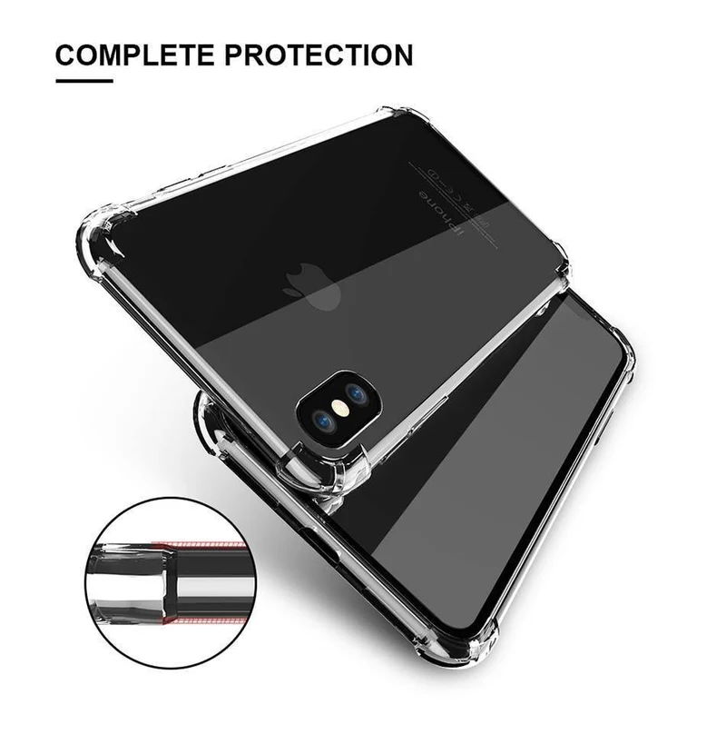FLOVEME Für iPhone X XS Max. Schutzhülle Für iPhone 7 8 Plus Stoßfeste Schutzhülle aus weichem Silikon Für iPhone XS XR 8 7 Schutzhülle Coque Funda