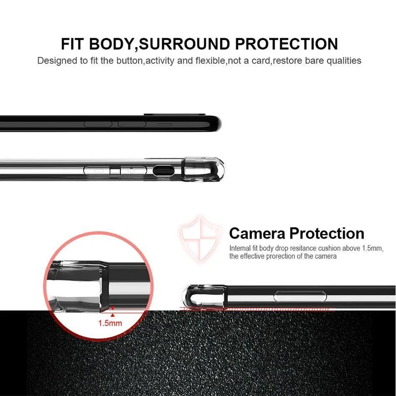 FLOVEME Für iPhone X XS Max. Schutzhülle Für iPhone 7 8 Plus Stoßfeste Schutzhülle aus weichem Silikon Für iPhone XS XR 8 7 Schutzhülle Coque Funda