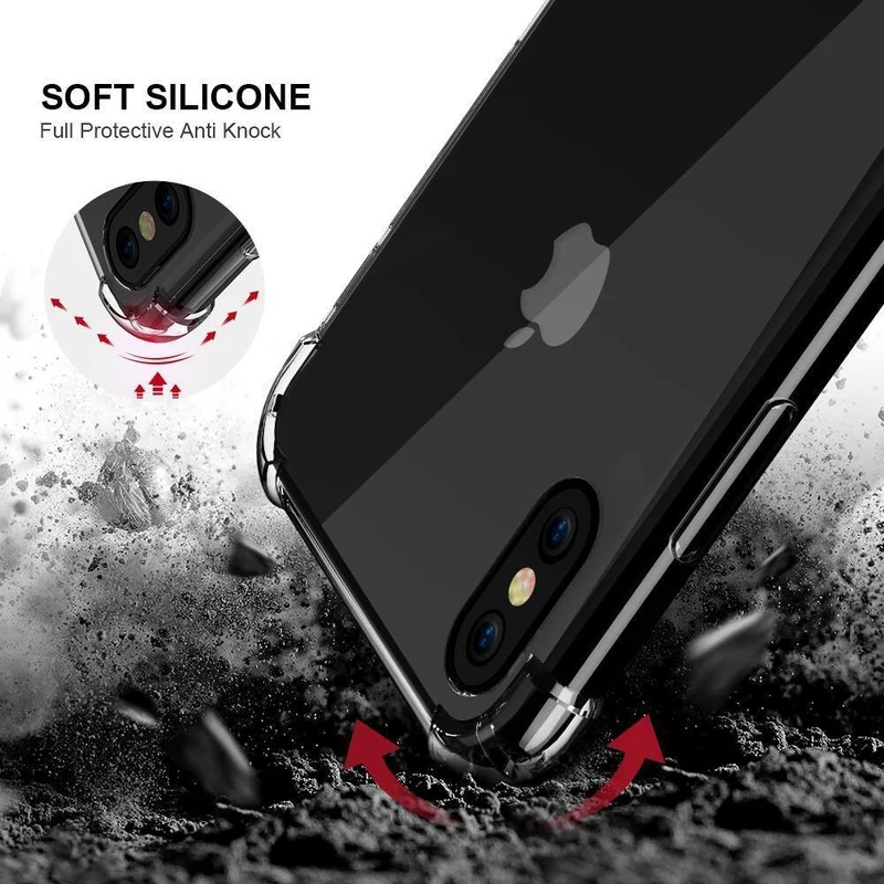 FLOVEME Für iPhone X XS Max. Schutzhülle Für iPhone 7 8 Plus Stoßfeste Schutzhülle aus weichem Silikon Für iPhone XS XR 8 7 Schutzhülle Coque Funda