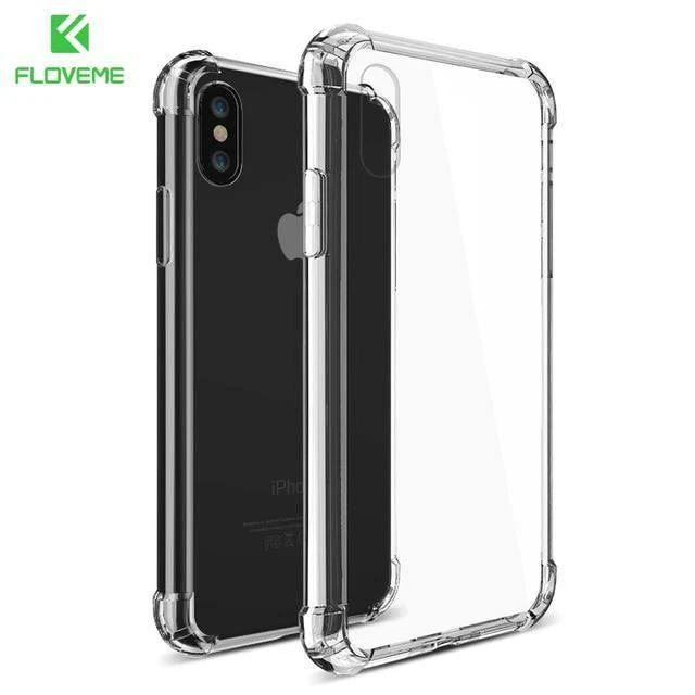 FLOVEME Für iPhone X XS Max. Schutzhülle Für iPhone 7 8 Plus Stoßfeste Schutzhülle aus weichem Silikon Für iPhone XS XR 8 7 Schutzhülle Coque Funda
