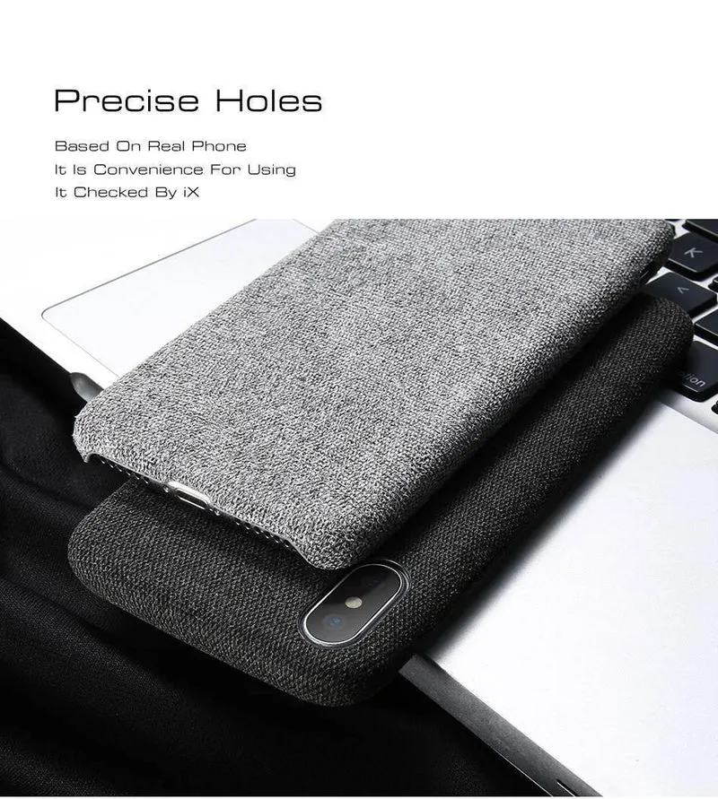 FLOVEME Hülle für iPhone 7 6 X XS MAX Luxus Tuch Textur Weiche TPU Silikonhülle für iPhone 8 iPhone 6 6s 7 plus Handyhülle Tasche