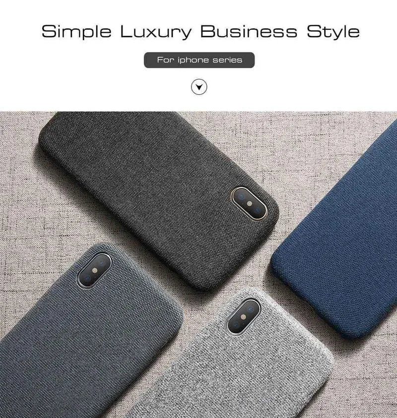 FLOVEME Hülle für iPhone 7 6 X XS MAX Luxus Tuch Textur Weiche TPU Silikonhülle für iPhone 8 iPhone 6 6s 7 plus Handyhülle Tasche