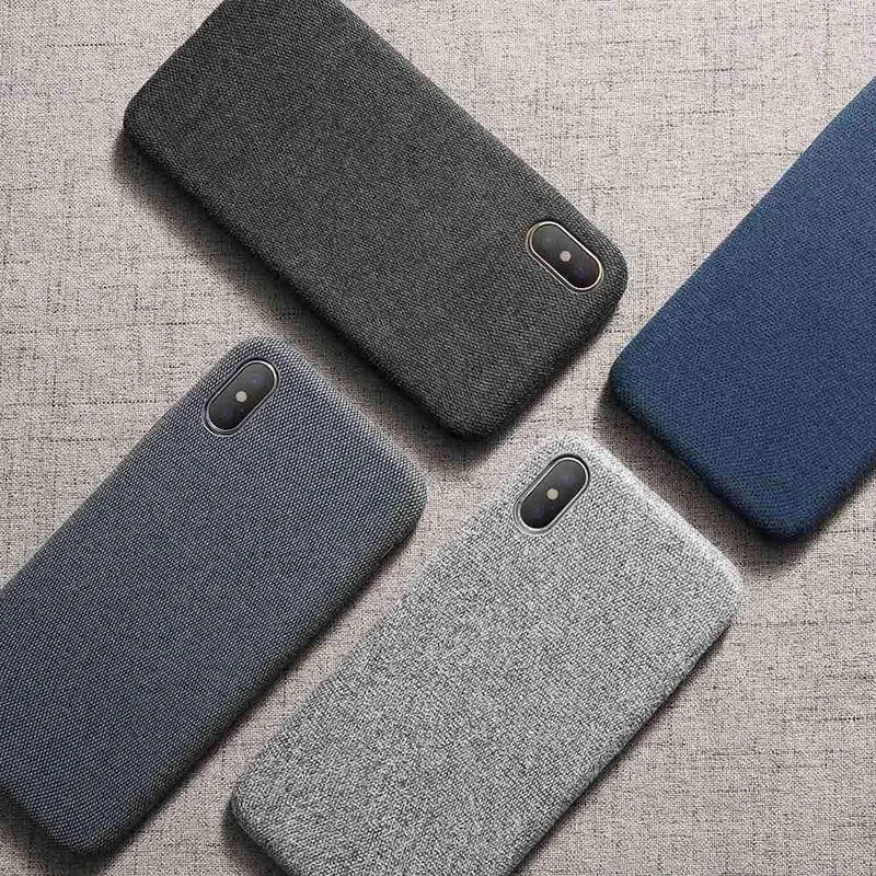 FLOVEME Hülle für iPhone 7 6 X XS MAX Luxus Tuch Textur Weiche TPU Silikonhülle für iPhone 8 iPhone 6 6s 7 plus Handyhülle Tasche