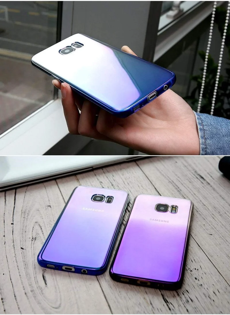 Floveme telefon case für iphone 7 6 s 6 plus 5 s 8 x x s max cases für samsung galaxy s6 s7 s8 rand a5 2017 a3 a7 2016 abdeckung blue ray