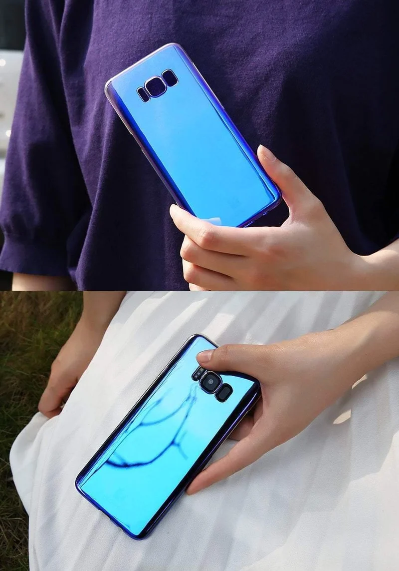 Floveme telefon case für iphone 7 6 s 6 plus 5 s 8 x x s max cases für samsung galaxy s6 s7 s8 rand a5 2017 a3 a7 2016 abdeckung blue ray