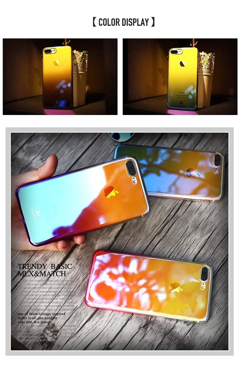 Floveme telefon case für iphone 7 6 s 6 plus 5 s 8 x x s max cases für samsung galaxy s6 s7 s8 rand a5 2017 a3 a7 2016 abdeckung blue ray