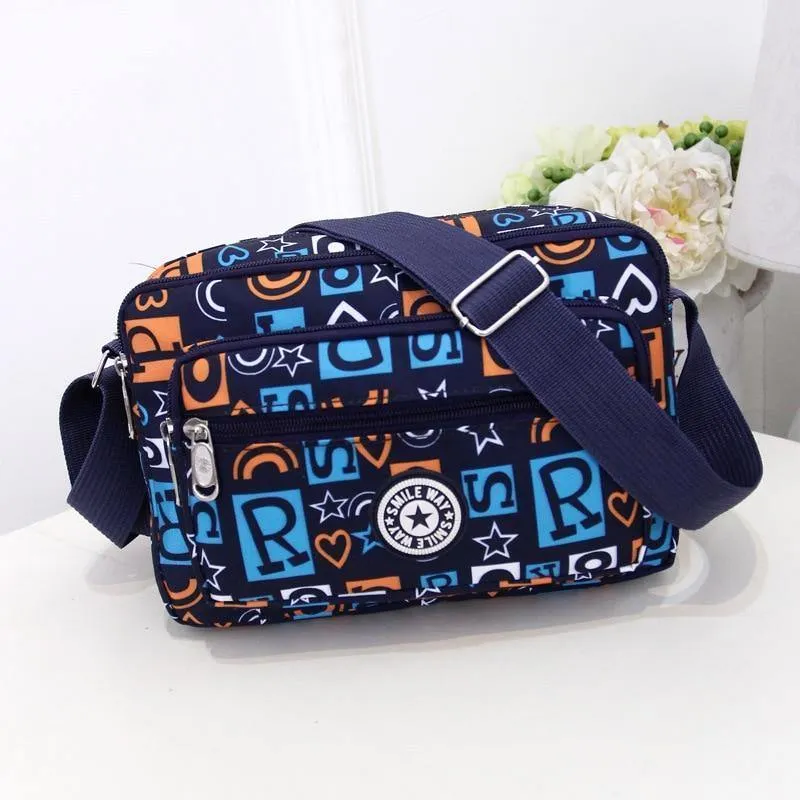 Frauen Fashion Solid Farbe Zipper Wasserdichte Nylon Schulter Tasche Weiblichen Umhängetasche Damen Bolsa Feminina Wasserdichte Reisetasche