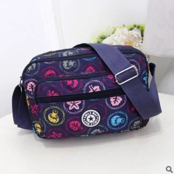 Frauen Fashion Solid Farbe Zipper Wasserdichte Nylon Schulter Tasche Weiblichen Umhängetasche Damen Bolsa Feminina Wasserdichte Reisetasche