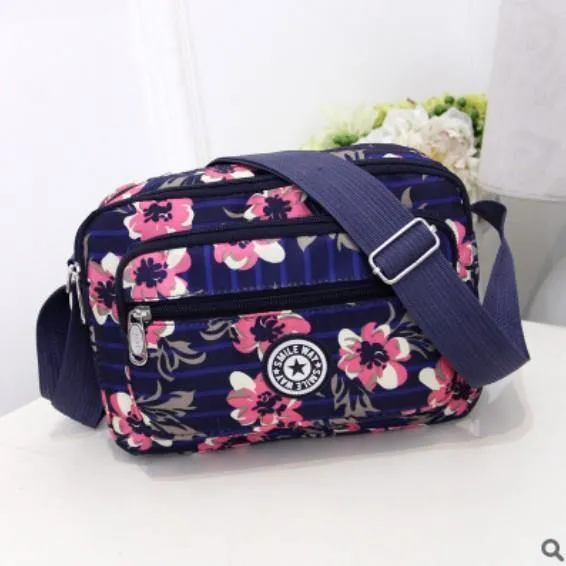Frauen Fashion Solid Farbe Zipper Wasserdichte Nylon Schulter Tasche Weiblichen Umhängetasche Damen Bolsa Feminina Wasserdichte Reisetasche