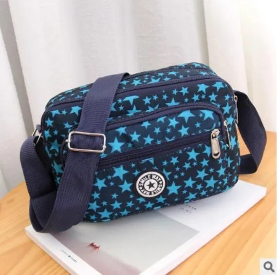 Frauen Fashion Solid Farbe Zipper Wasserdichte Nylon Schulter Tasche Weiblichen Umhängetasche Damen Bolsa Feminina Wasserdichte Reisetasche