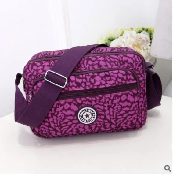 Frauen Fashion Solid Farbe Zipper Wasserdichte Nylon Schulter Tasche Weiblichen Umhängetasche Damen Bolsa Feminina Wasserdichte Reisetasche