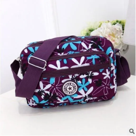 Frauen Fashion Solid Farbe Zipper Wasserdichte Nylon Schulter Tasche Weiblichen Umhängetasche Damen Bolsa Feminina Wasserdichte Reisetasche