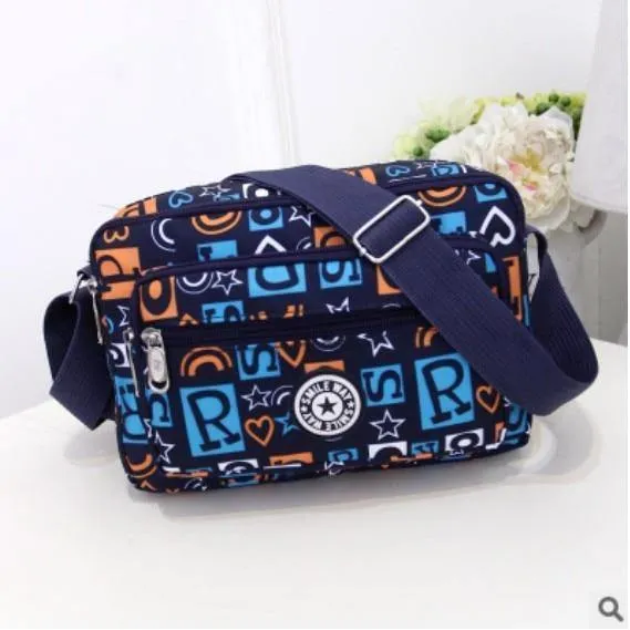 Frauen Fashion Solid Farbe Zipper Wasserdichte Nylon Schulter Tasche Weiblichen Umhängetasche Damen Bolsa Feminina Wasserdichte Reisetasche