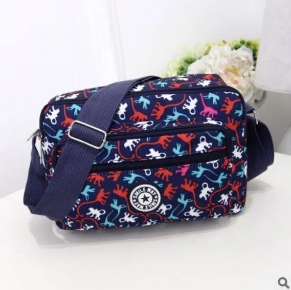 Frauen Fashion Solid Farbe Zipper Wasserdichte Nylon Schulter Tasche Weiblichen Umhängetasche Damen Bolsa Feminina Wasserdichte Reisetasche
