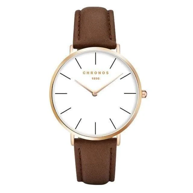 Herrenuhren Leder / Stahlgewebe Liebhaberarmbanduhr Mode Quarzuhr Rotgold Silber Relogio Feminino