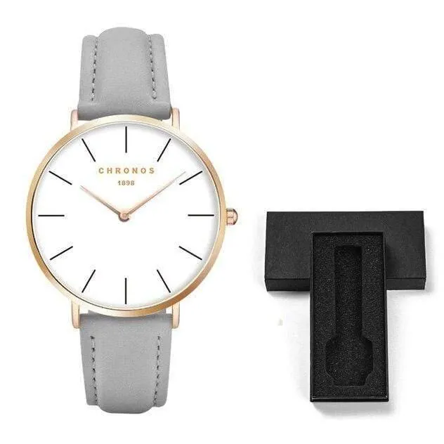 Herrenuhren Leder / Stahlgewebe Liebhaberarmbanduhr Mode Quarzuhr Rotgold Silber Relogio Feminino