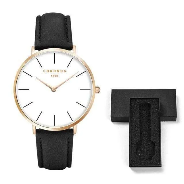 Herrenuhren Leder / Stahlgewebe Liebhaberarmbanduhr Mode Quarzuhr Rotgold Silber Relogio Feminino