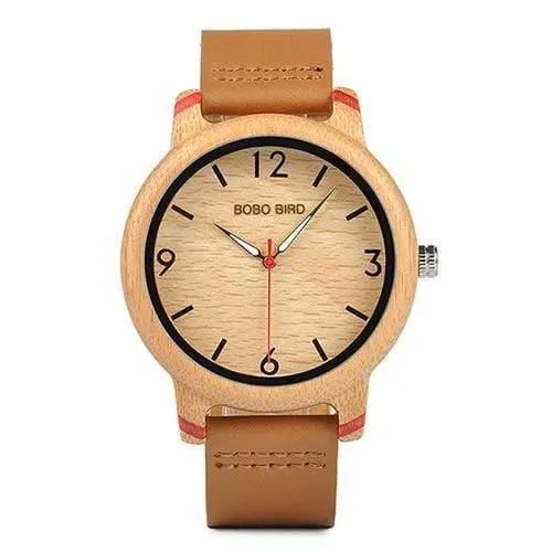 Liebhaber Bambus Uhren Relogio Feminino Analog Quarz Casual Armbanduhren Handgefertigte holz uhr W-aQ22 DROP Shipping