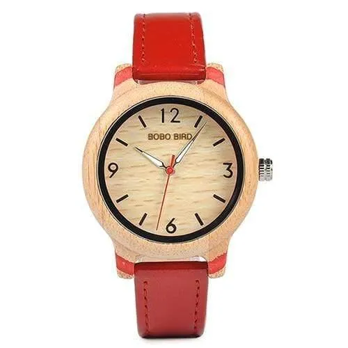 Liebhaber Bambus Uhren Relogio Feminino Analog Quarz Casual Armbanduhren Handgefertigte holz uhr W-aQ22 DROP Shipping