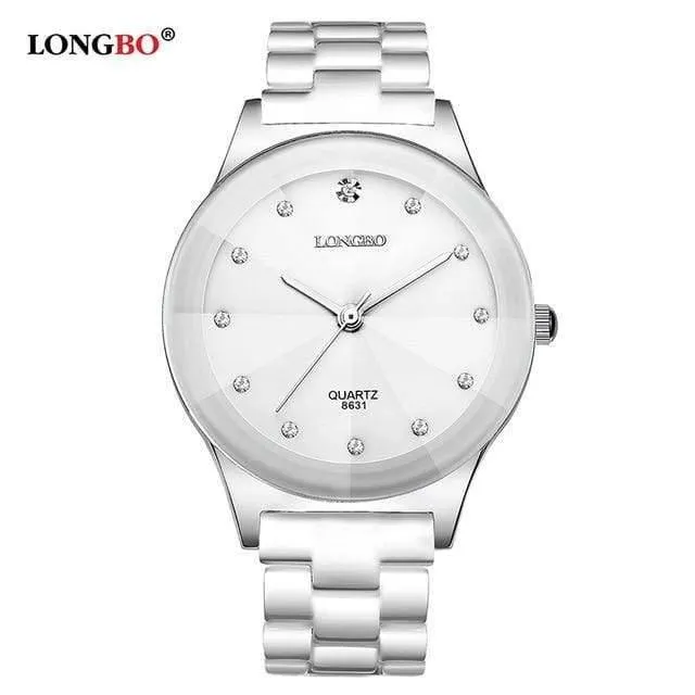 Mode Quarz Weiß Keramik Liebhaber Uhren Luxus Casual Einzigartige Damen Kleid Armbanduhr Relogio Feminino