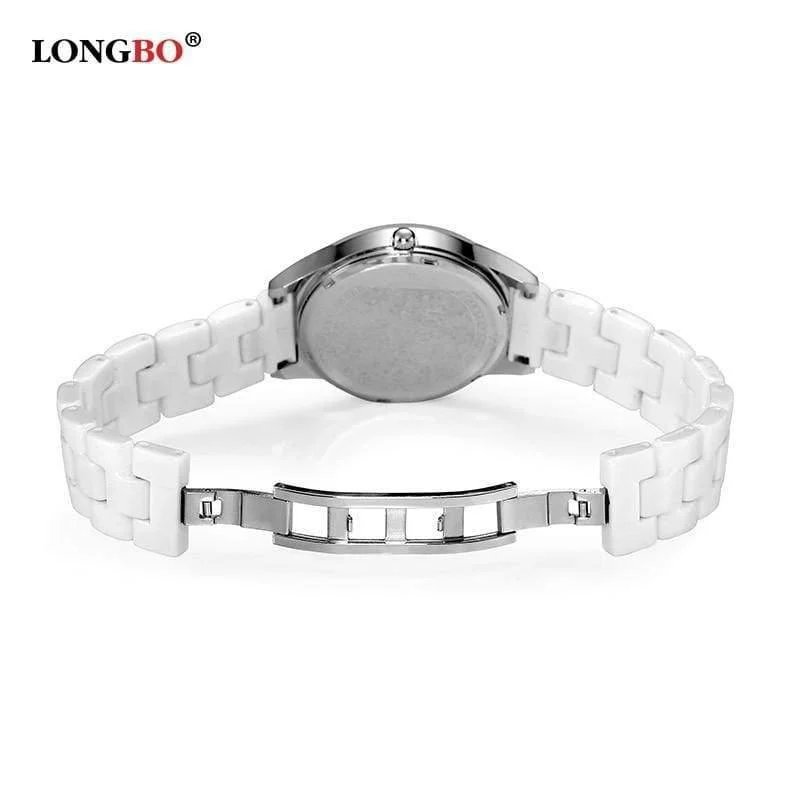 Mode Quarz Weiß Keramik Liebhaber Uhren Luxus Casual Einzigartige Damen Kleid Armbanduhr Relogio Feminino