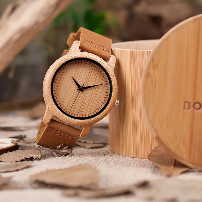 Liebhaber minimalistische Uhren Männer Holz Frauen Uhren Para Mujer Quarzwerk Wrsitwatch Damen handgefertigte Holz