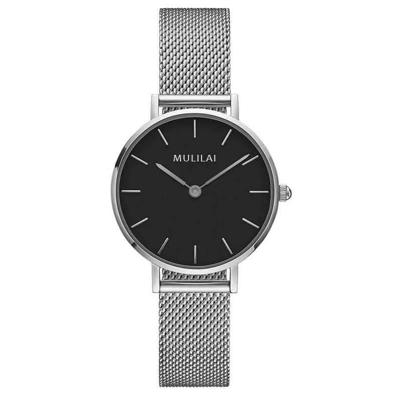 Luxuriöse, ultradünne Uhren aus goldenem Stahlgeflecht für Damen, 32 mm, DW-Stil, modische Quarzuhr für Liebhaber, Geschenk für Mädchen