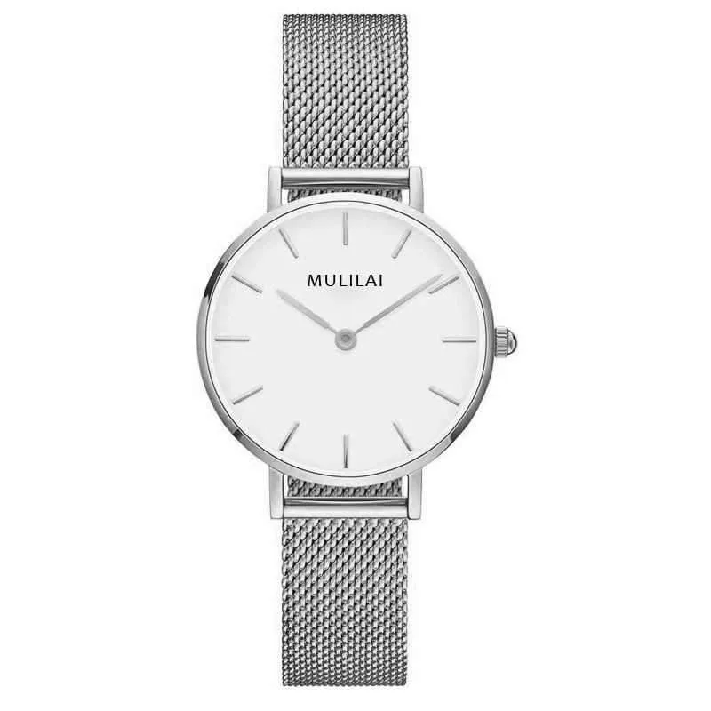 Luxuriöse, ultradünne Uhren aus goldenem Stahlgeflecht für Damen, 32 mm, DW-Stil, modische Quarzuhr für Liebhaber, Geschenk für Mädchen