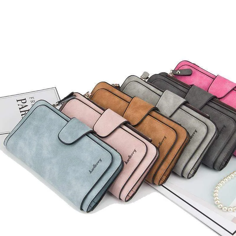 Damen Geldbörsen Schlanke Brieftasche Für Kreditkarte Mode Portefeuille Femme Leder Culutch Damen Lange Und Kurze Brieftasche Münzgeldbörse