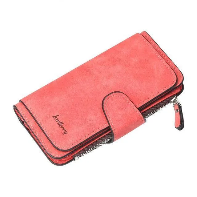 Damen Geldbörsen Schlanke Brieftasche Für Kreditkarte Mode Portefeuille Femme Leder Culutch Damen Lange Und Kurze Brieftasche Münzgeldbörse