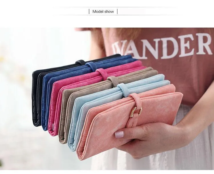 Damen-Geldbörse, Kartenhalter, Damen-Geldbörse mit Haspe, Münzgeldbörse, Kartenhalter, Armband, Geld, lange Tasche, mehrfarbige Clutch