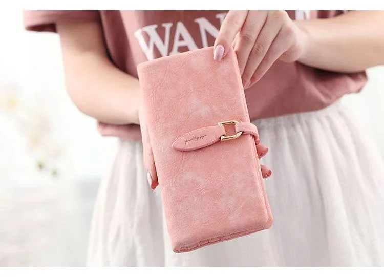 Damen-Geldbörse, Kartenhalter, Damen-Geldbörse mit Haspe, Münzgeldbörse, Kartenhalter, Armband, Geld, lange Tasche, mehrfarbige Clutch