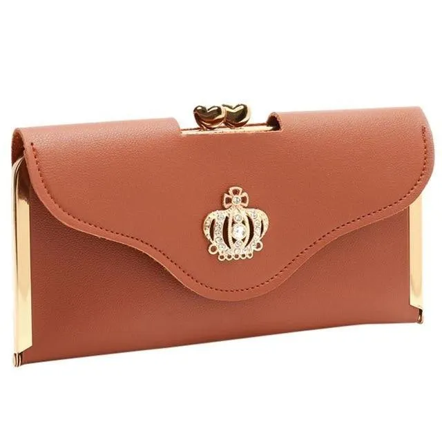Damenmode Leder Geldbörse Damen Handtasche Damen Lange Geldbörsen Clutch Geldbeutel Damen Kartenhalter A30